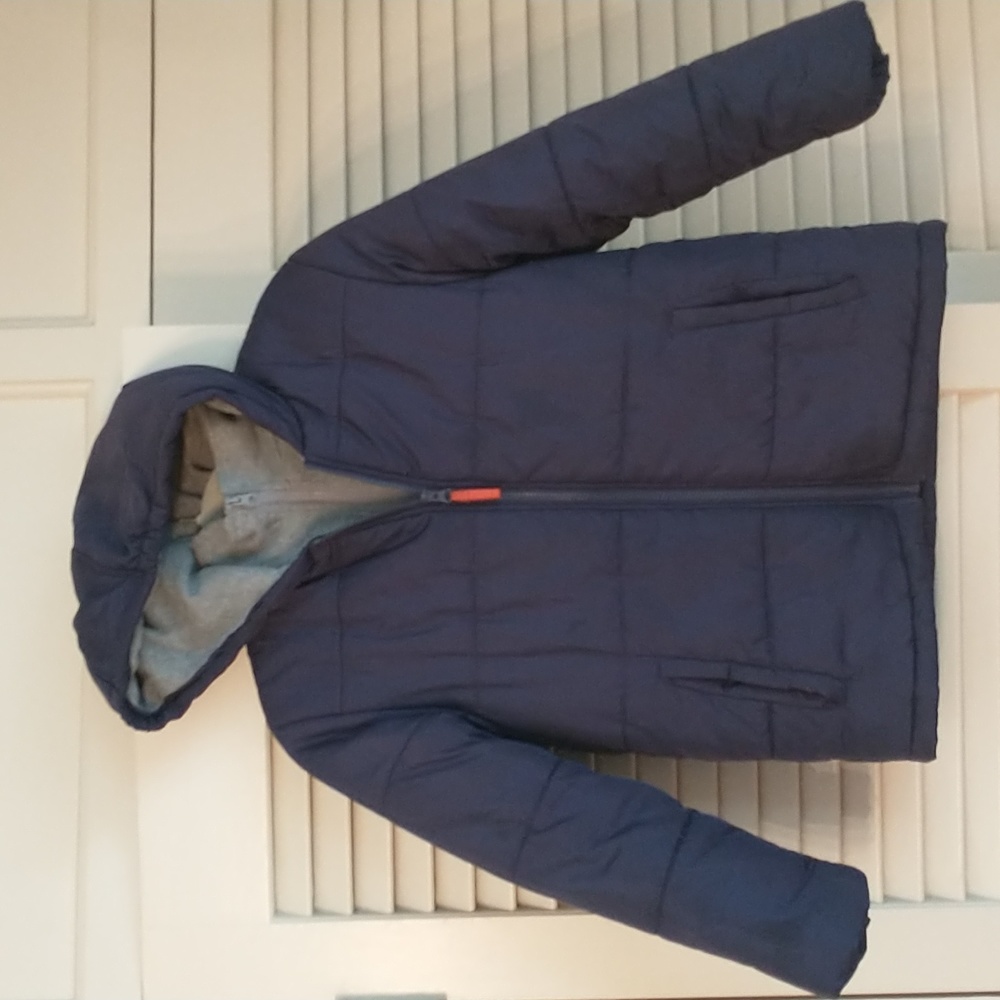 S. Rothschild winter coat,‎ Double Zipper, Gray Fleece Barrier At Zipper, 10/12